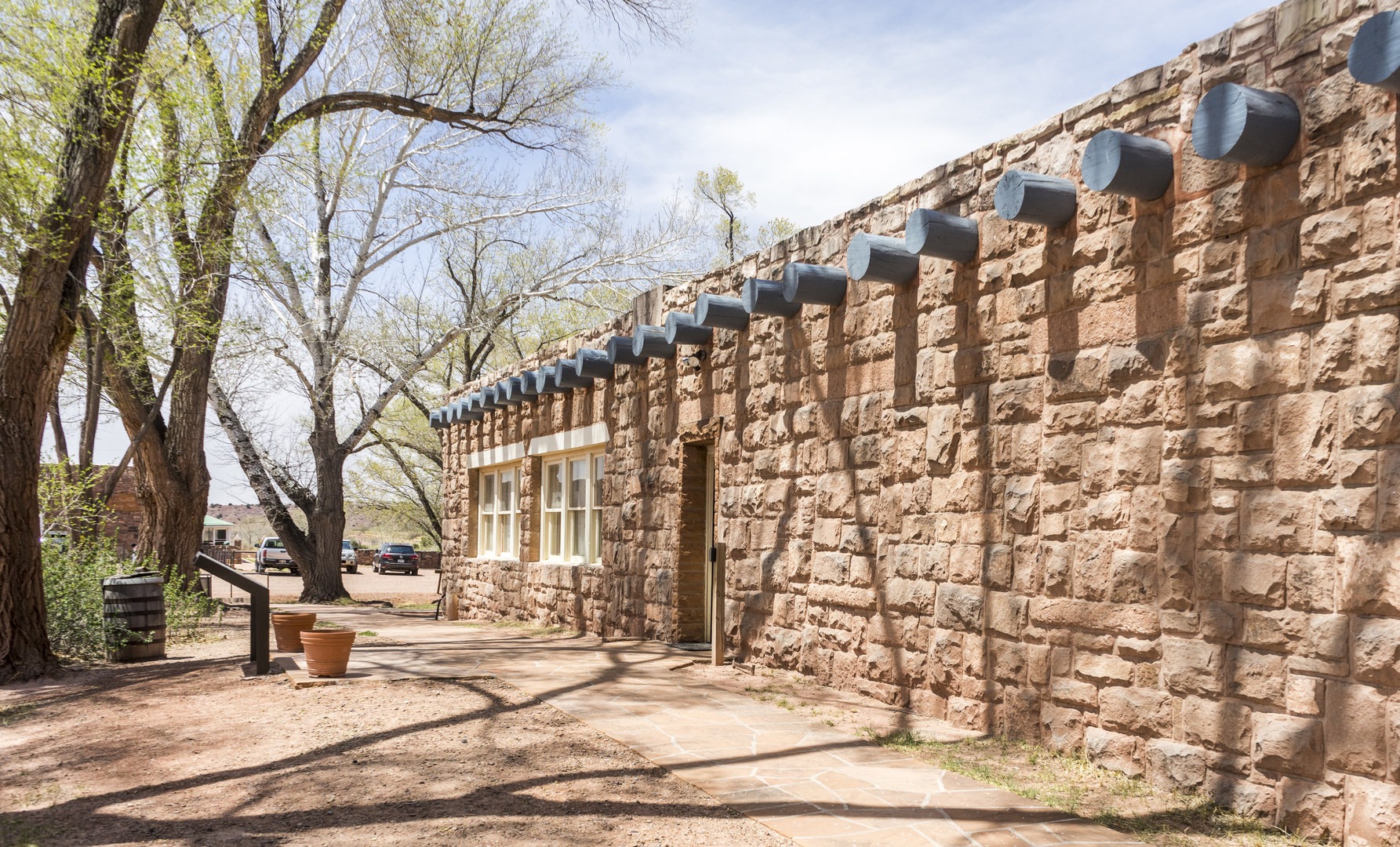 Visitor center building with restrooms.