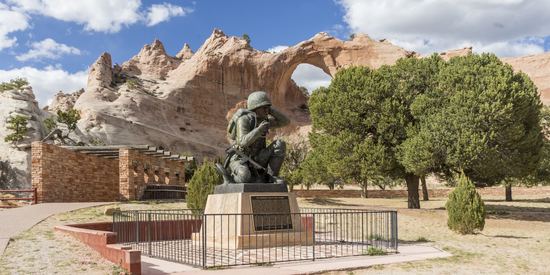 Code talkers memorial at Window Rock.