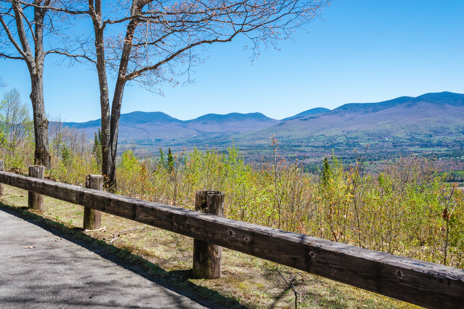 The White Mountains from the summit road.