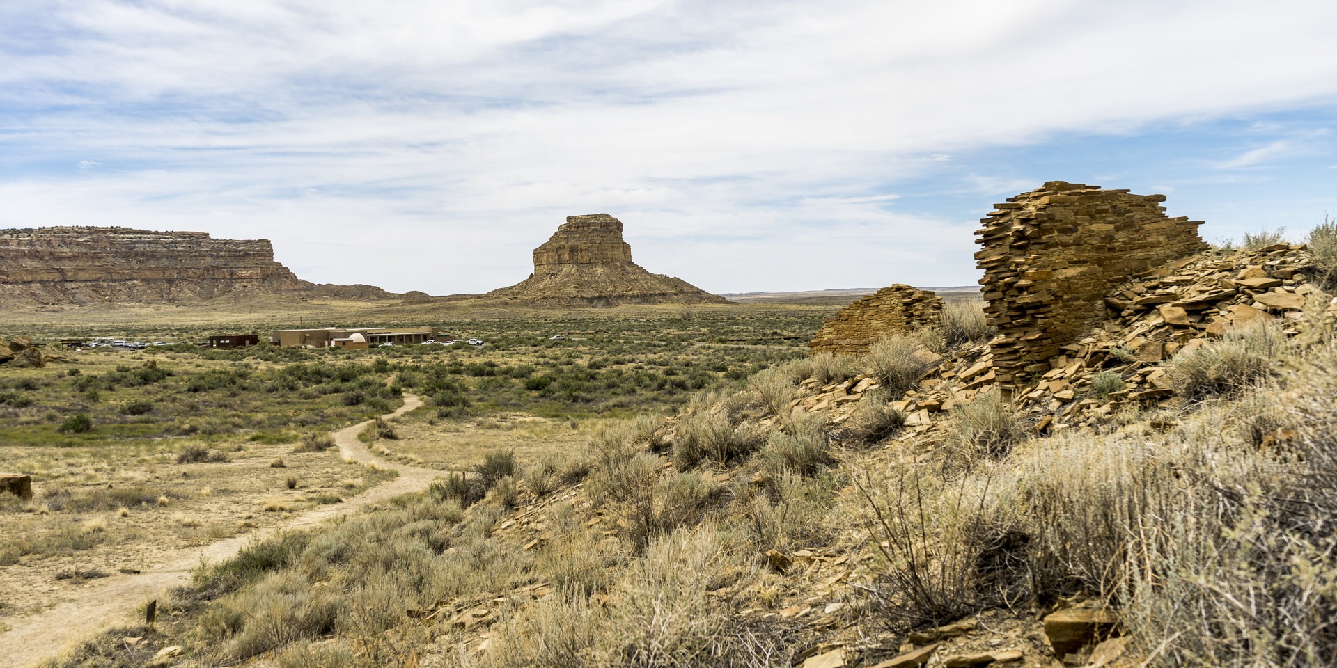 Looking back to the Visitors Center