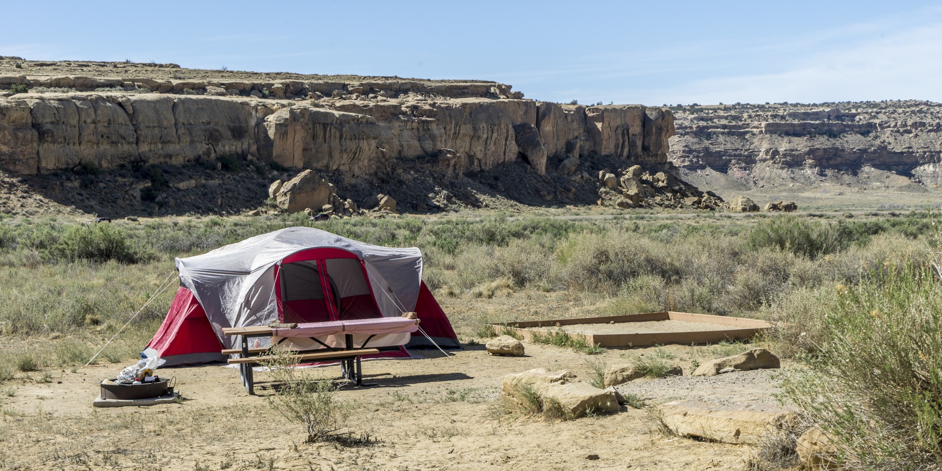 Gallo Campground at Chaco Canyon.