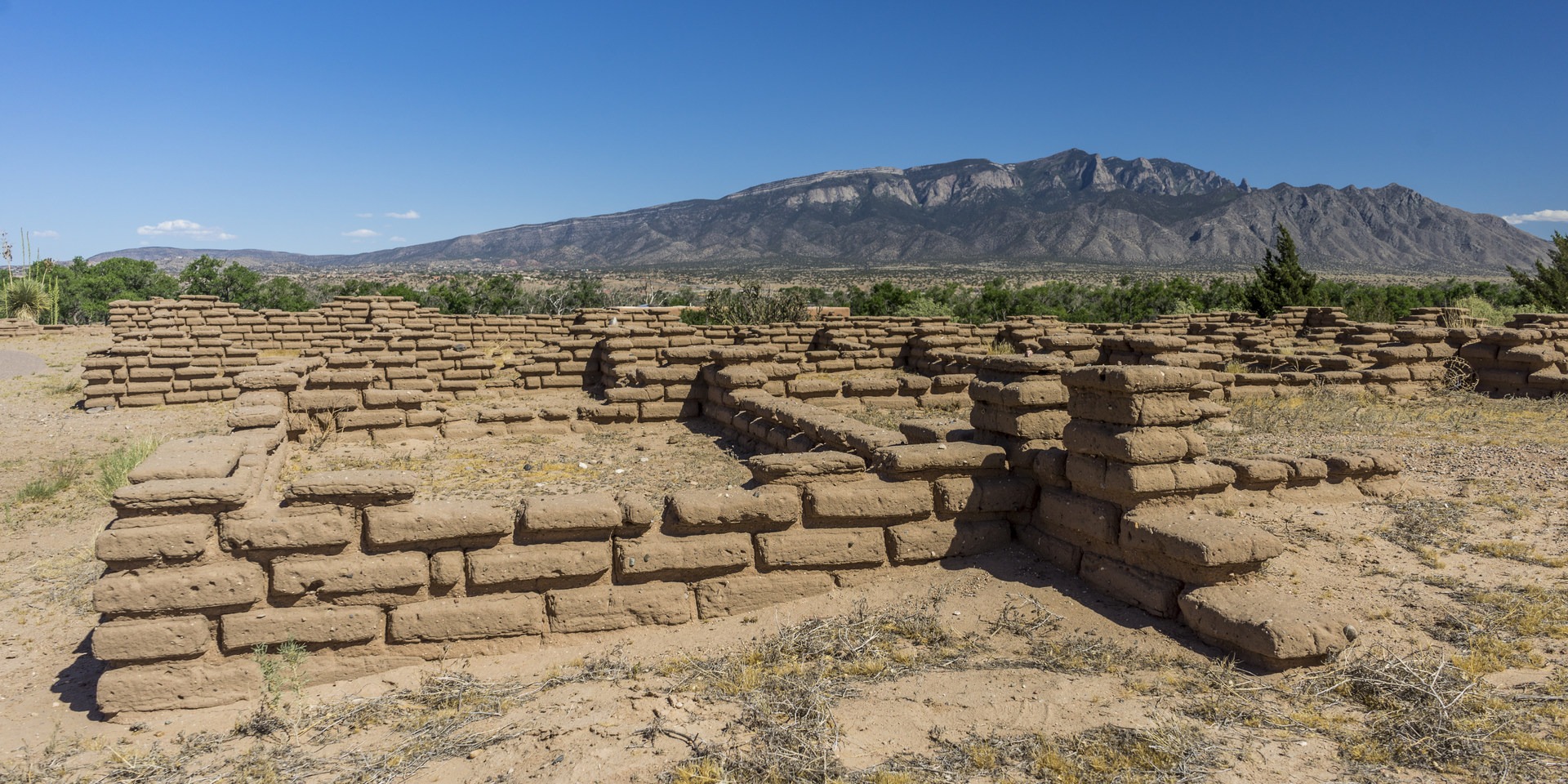 Walls of the Kuaua Ruins.
