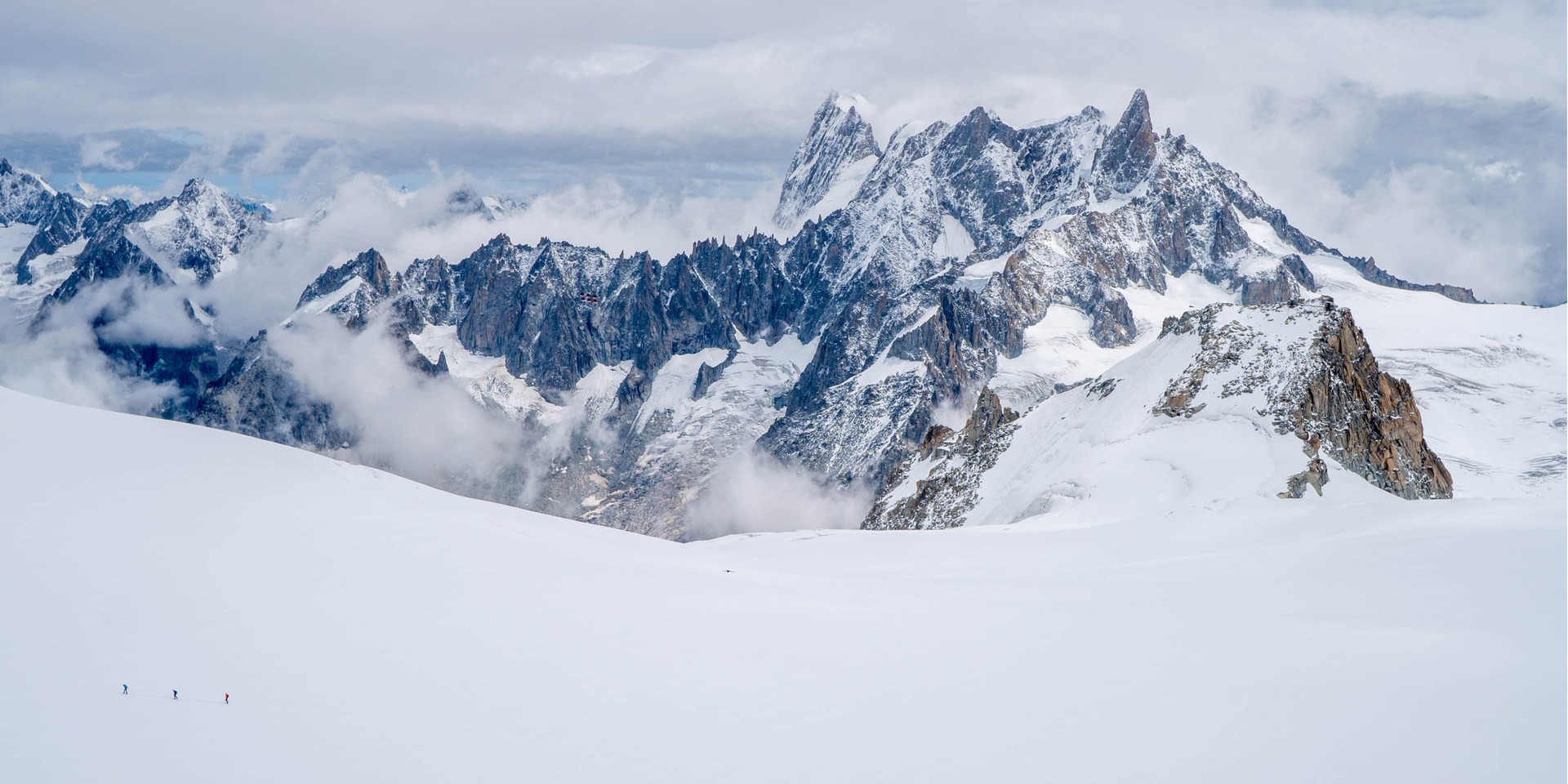 Grand Jorasses from the glacier.
