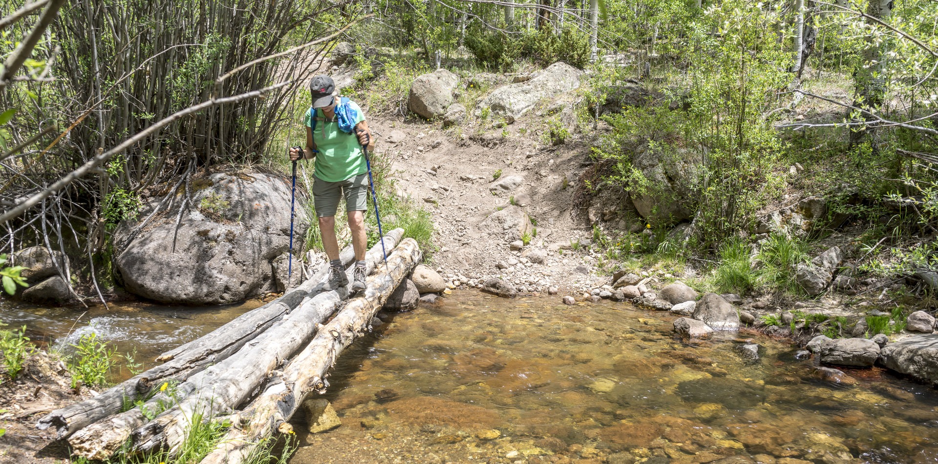 The fourth creek crossing.