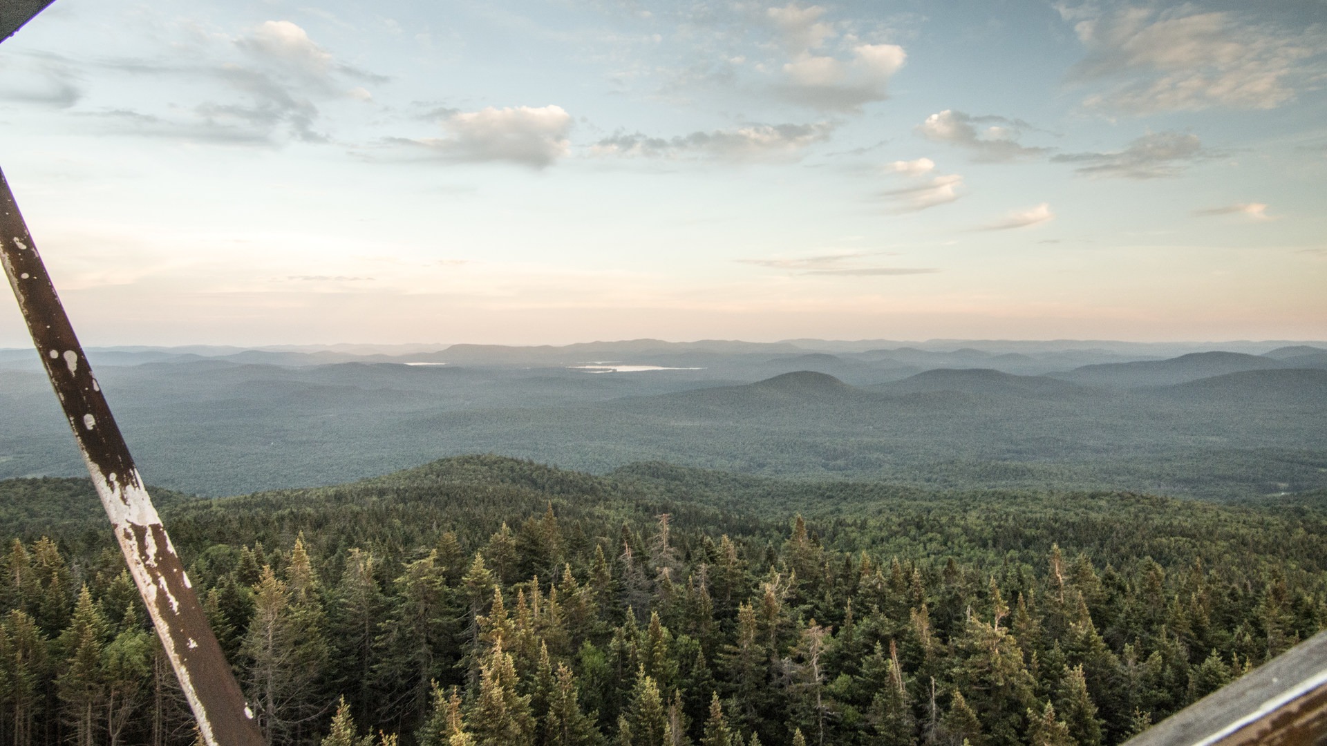 View to the south over Sacandaga Lake and Lake Pleasant.
