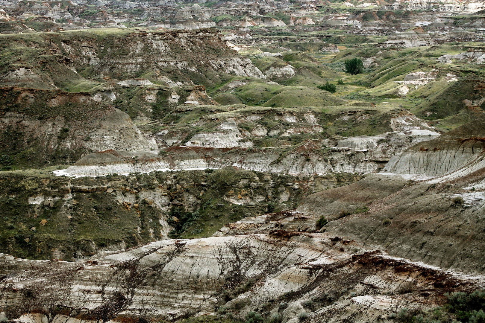 The rugged terrain extends for miles.