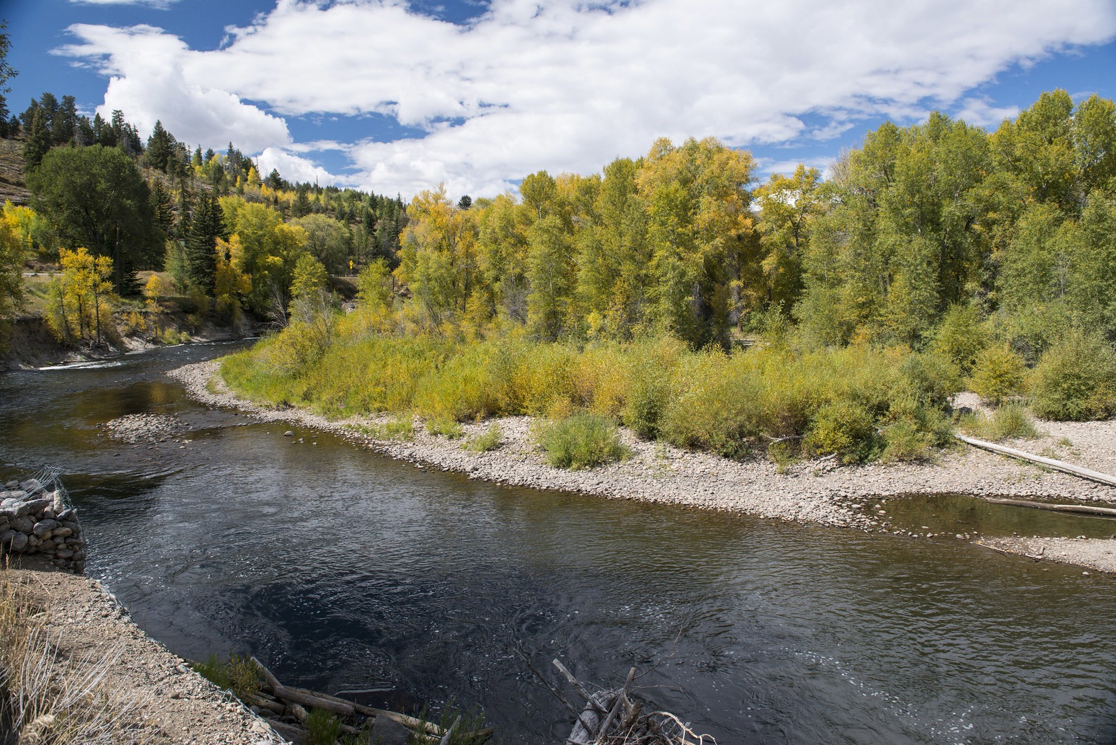 River access at Pioneer Park Campground.