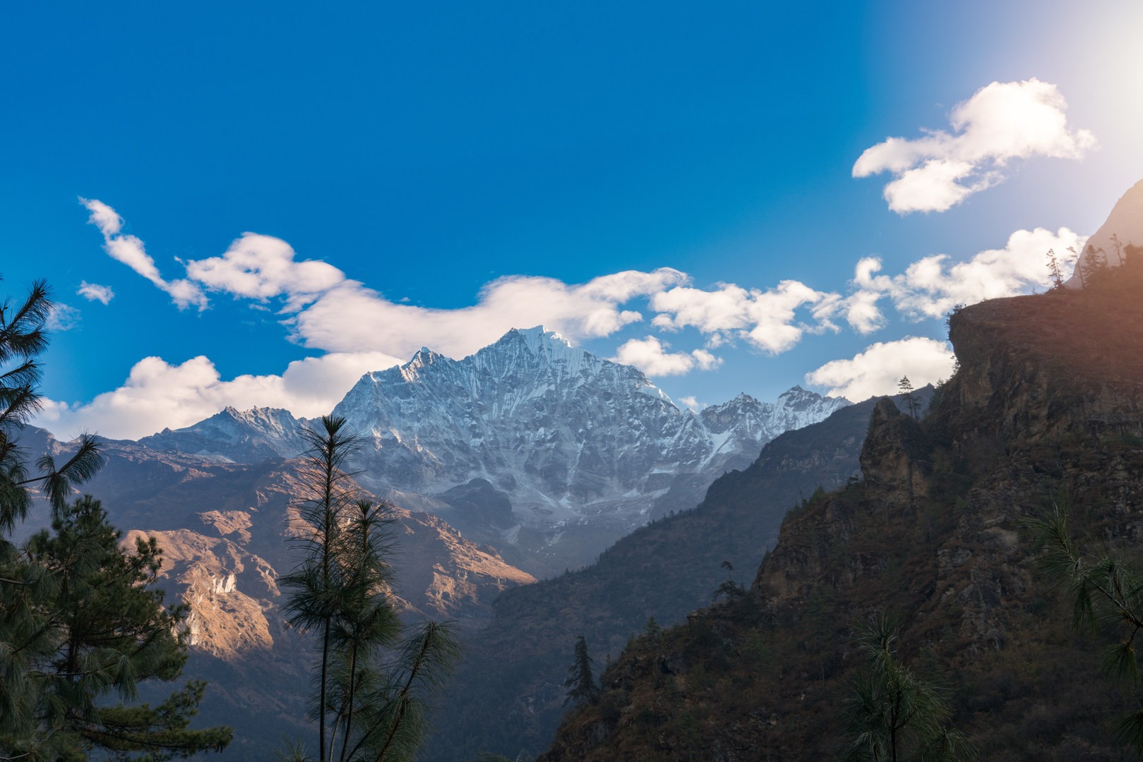 The lower Khumbu section of the trail is where trekkers will first begin to see magnificent views of the high peaks.
