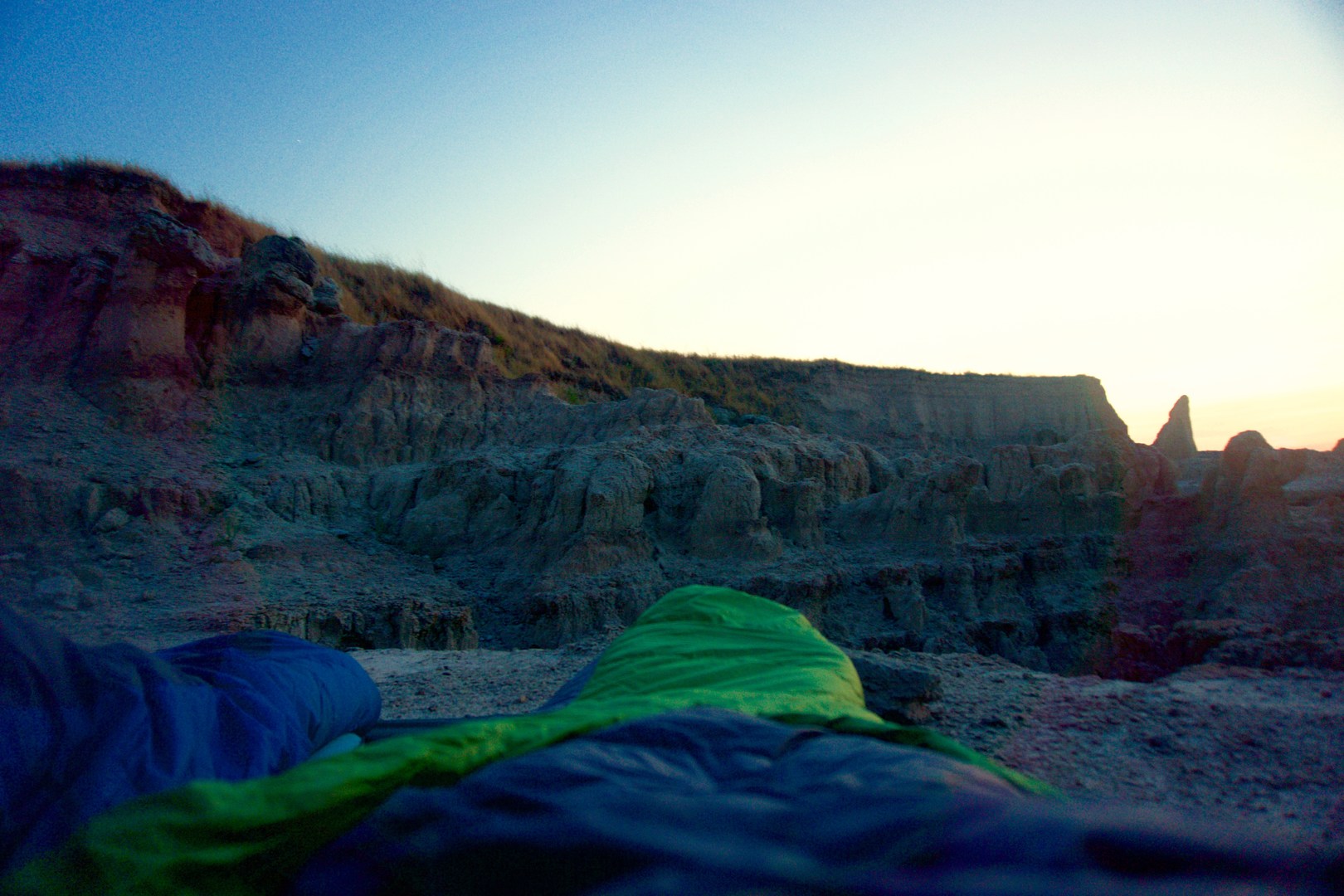 You can register for a backcountry trip at the trailhead.