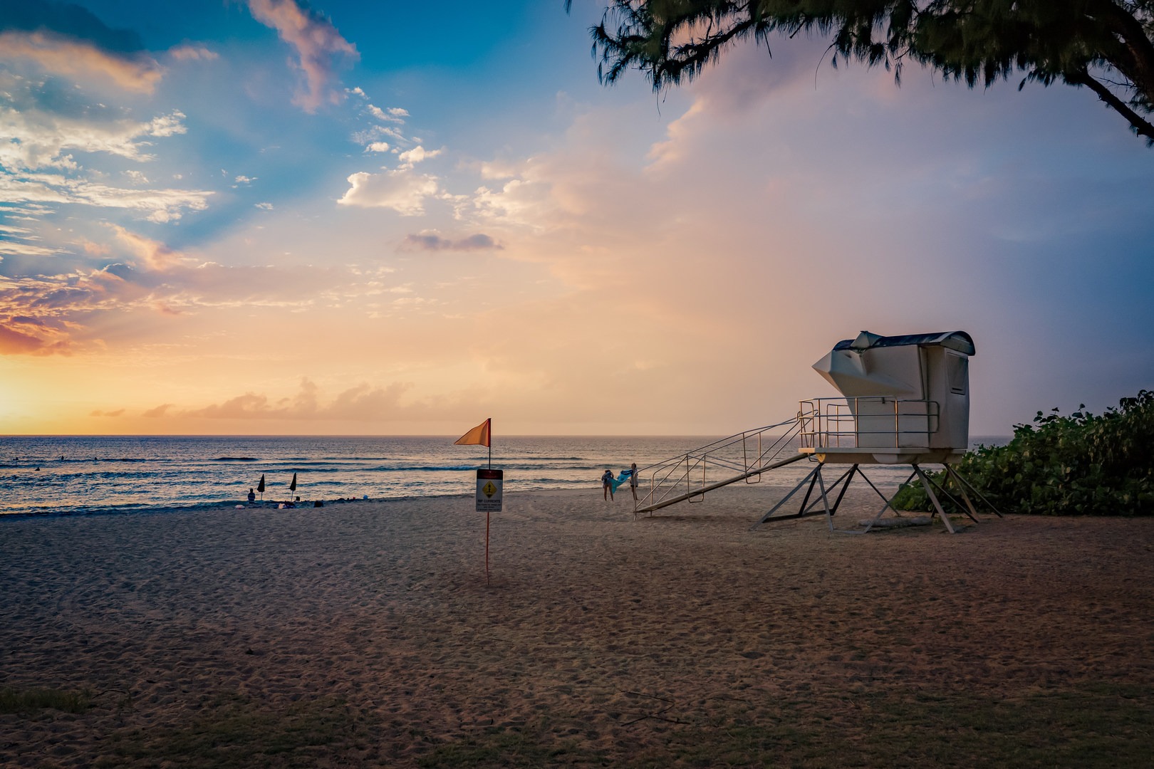 Chun's Reef beach is a perfect place to go watch the sunset, away from most of the crowds.