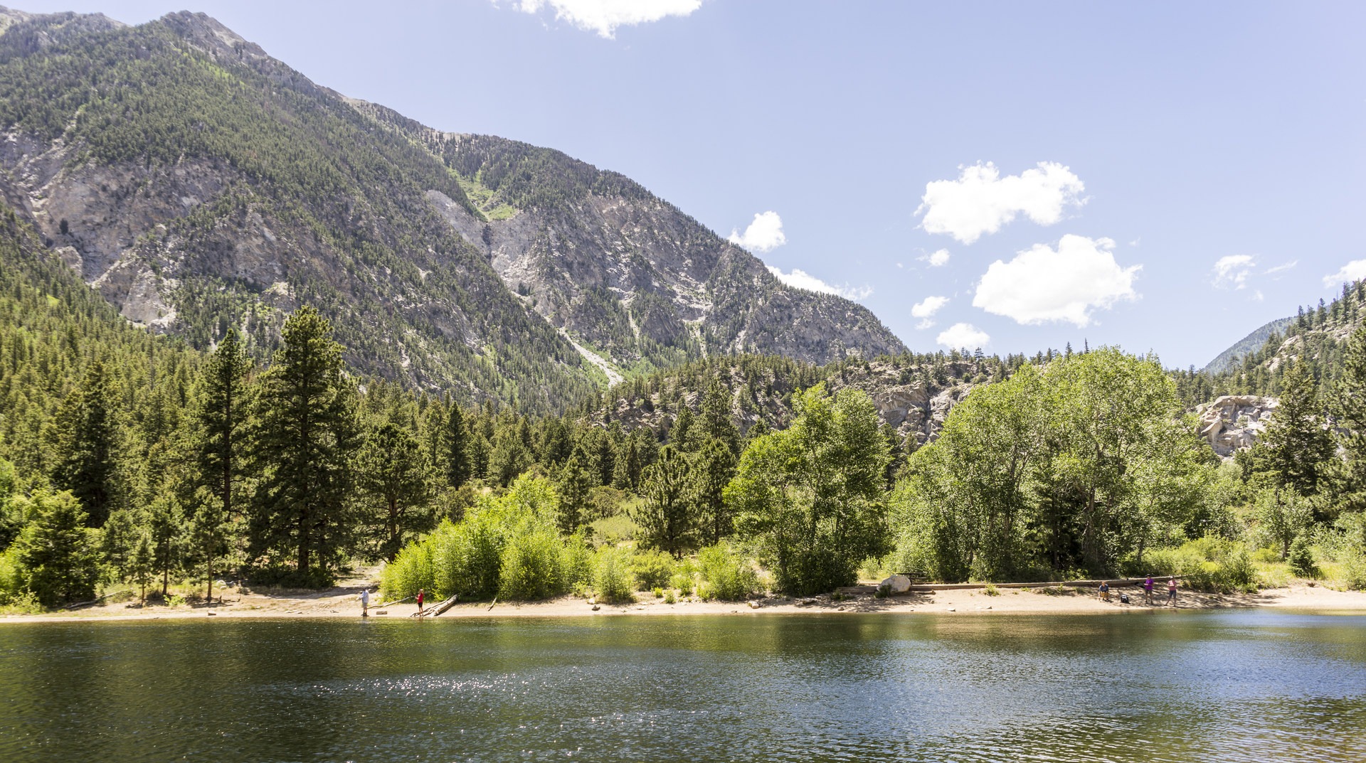 The views from the lake are stunning.