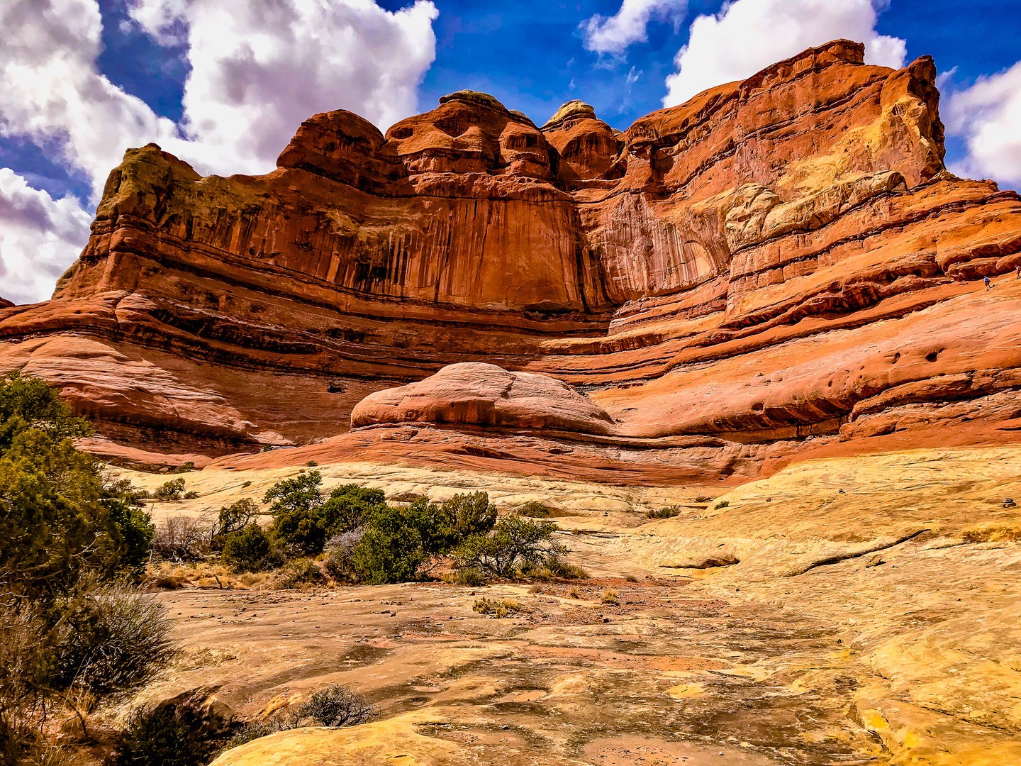 Stunning views along the Big Spring Canyon hike in Canyonlands National Park.