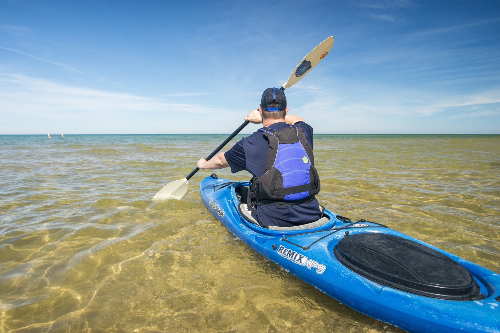 Lake Michigan offers endless paddling opportunities.
