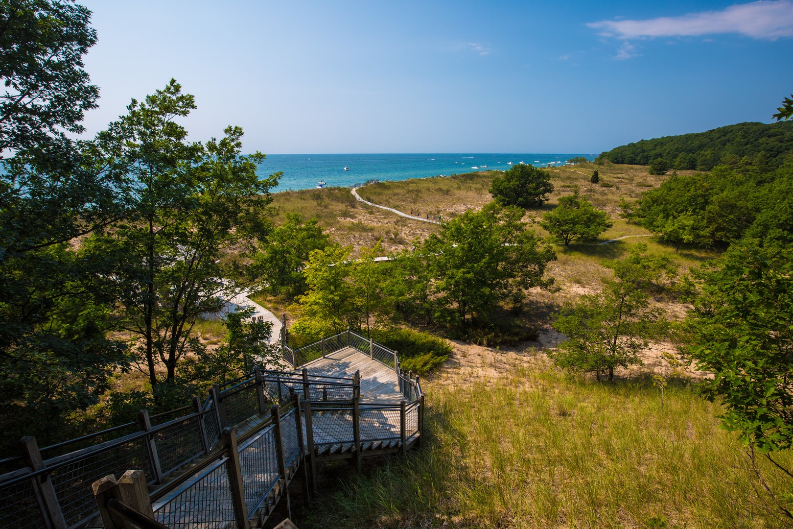 First glimpse of Lake Michigan.