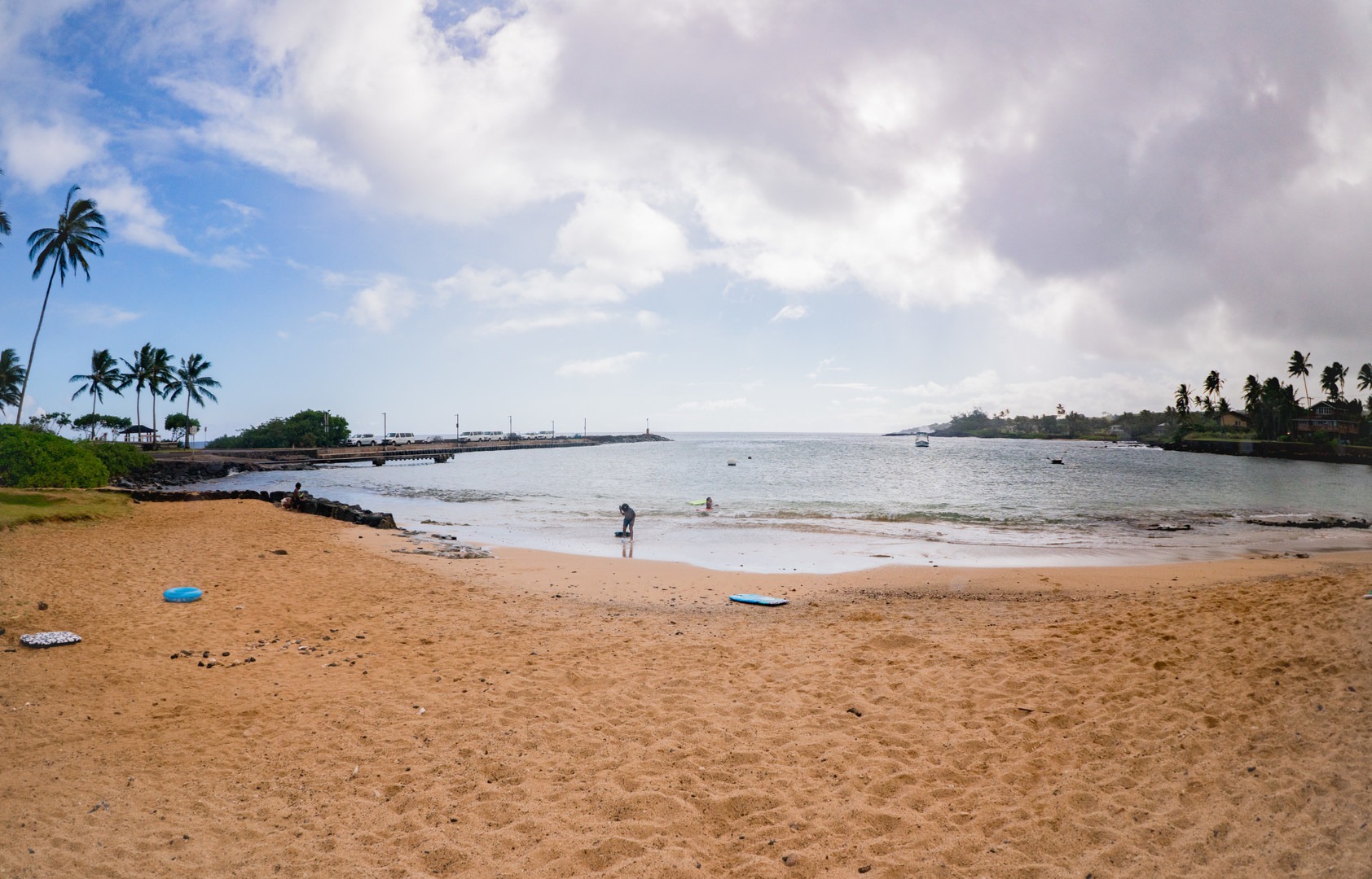 There are usually far fewer people at this beach because there are no resorts nearby.