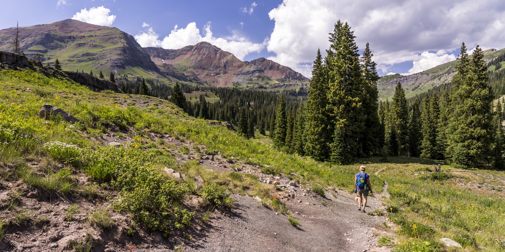 Lake Irwin Trail has the Ruby Range as a spectacular backdrop.
