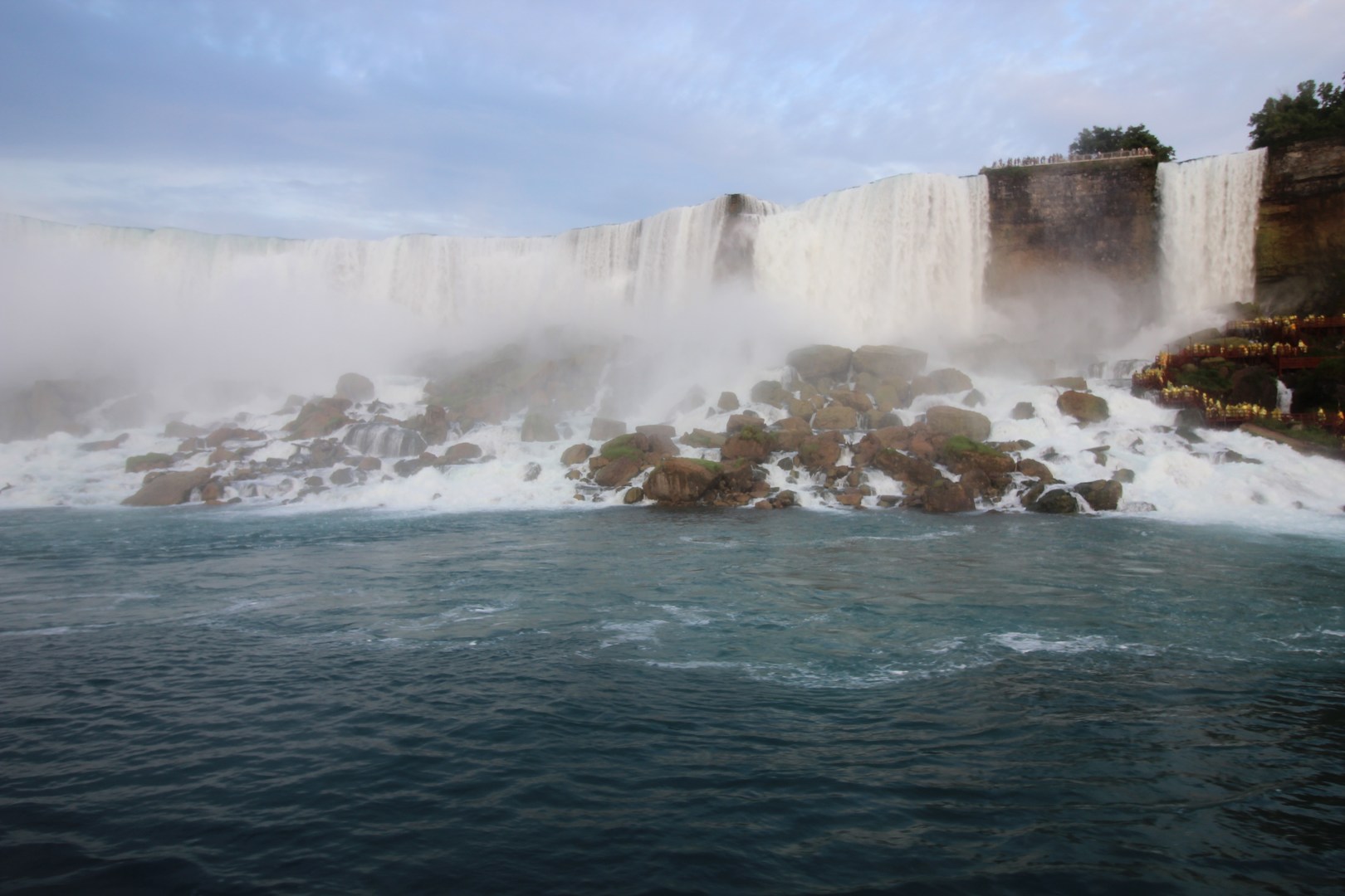 View of the American Falls from the Maid of the Mist tour.