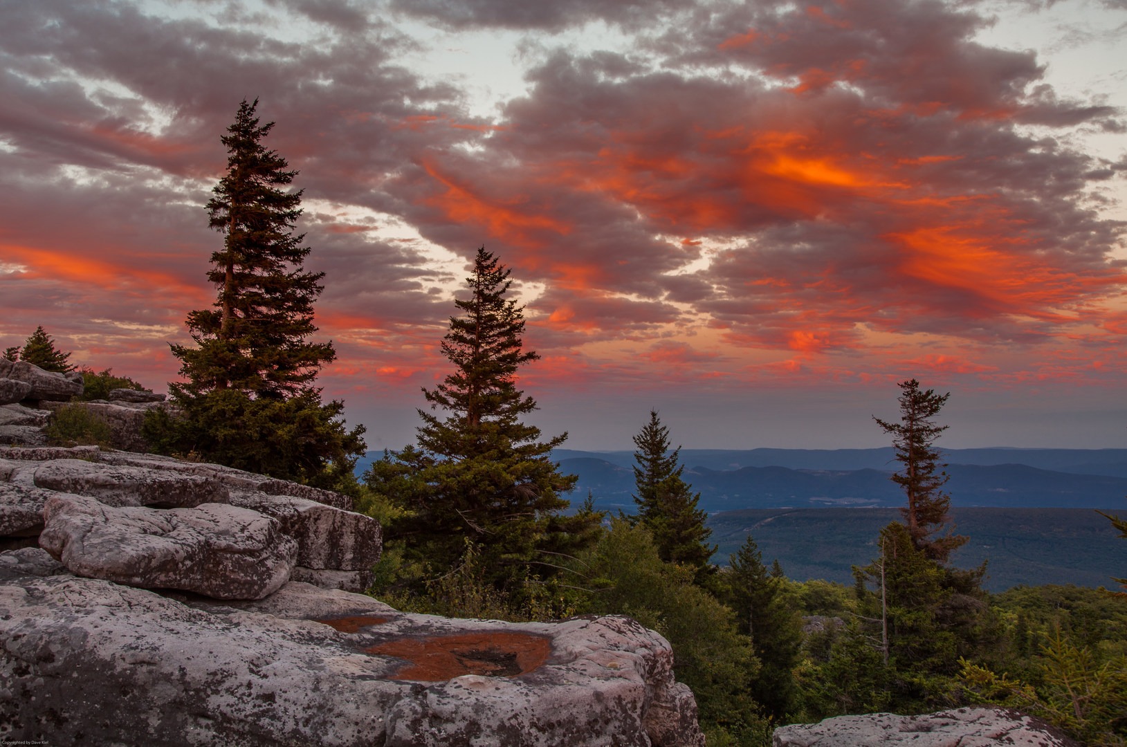 Sunset after the hike near the trailhead.