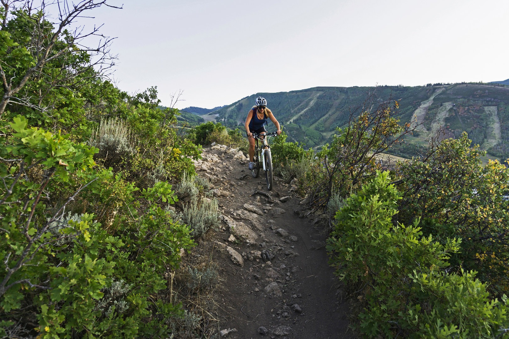 Coming back down one of the light rock gardens.