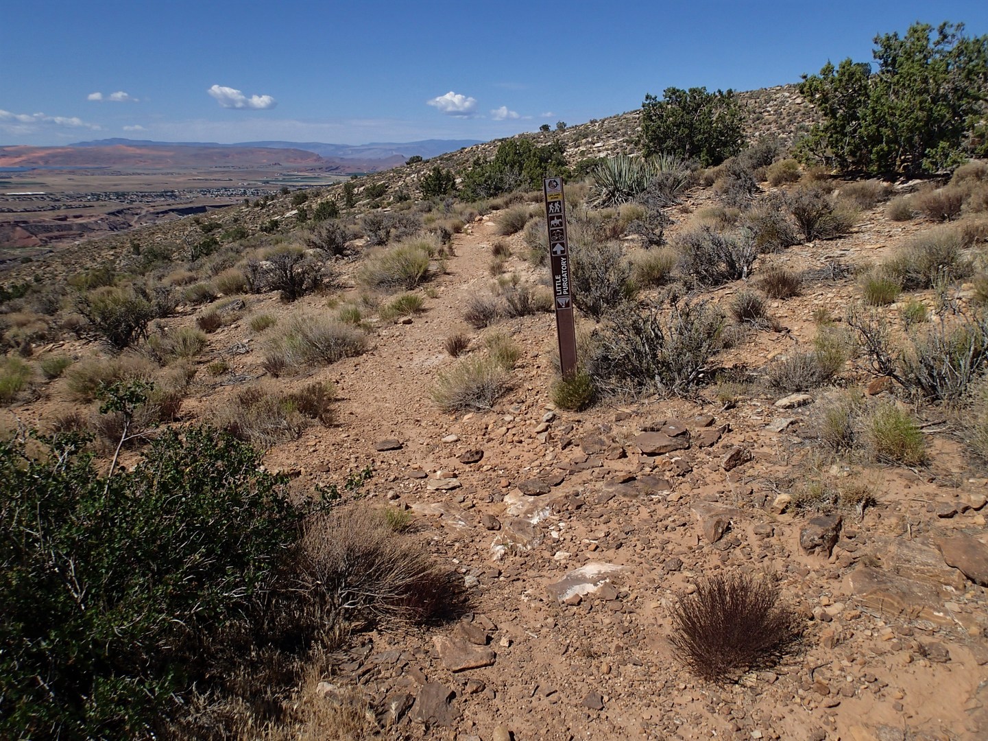View descending the Little Purgatory Trail.