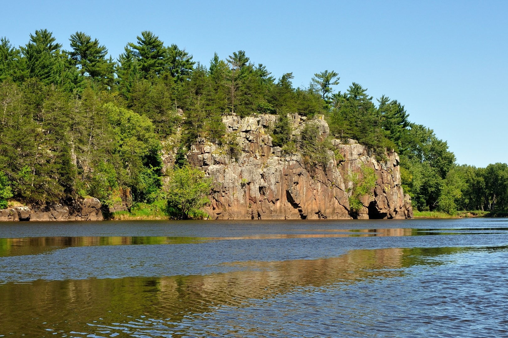 Cliffs along the St. Croix River.