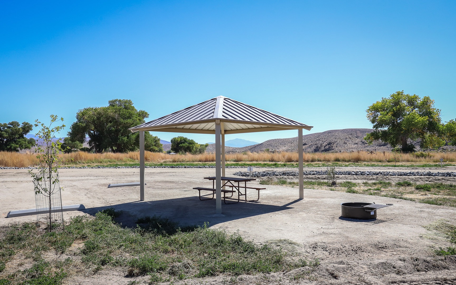 At the moment, there is not much privacy between neighboring campsites.