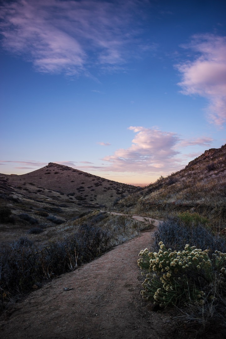Evening skies in Coyote Ridge Natural Area.
