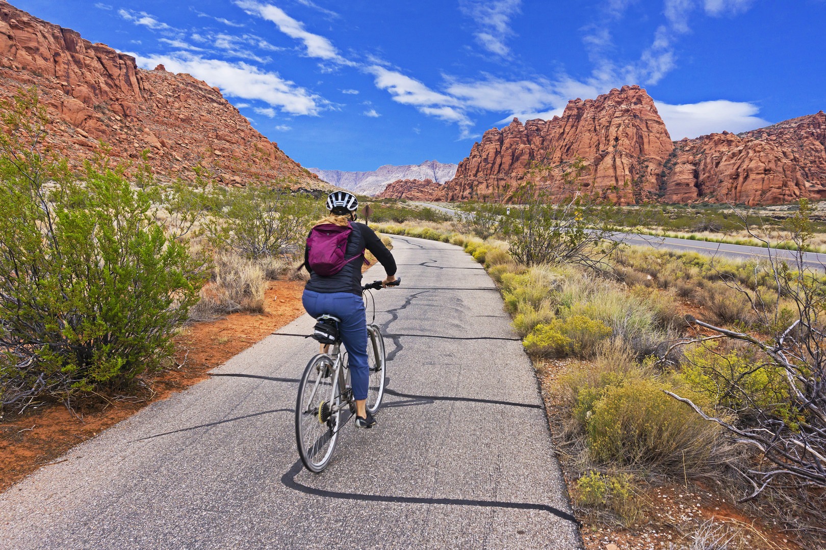Heading north up the canyon on Whiptail Trail.