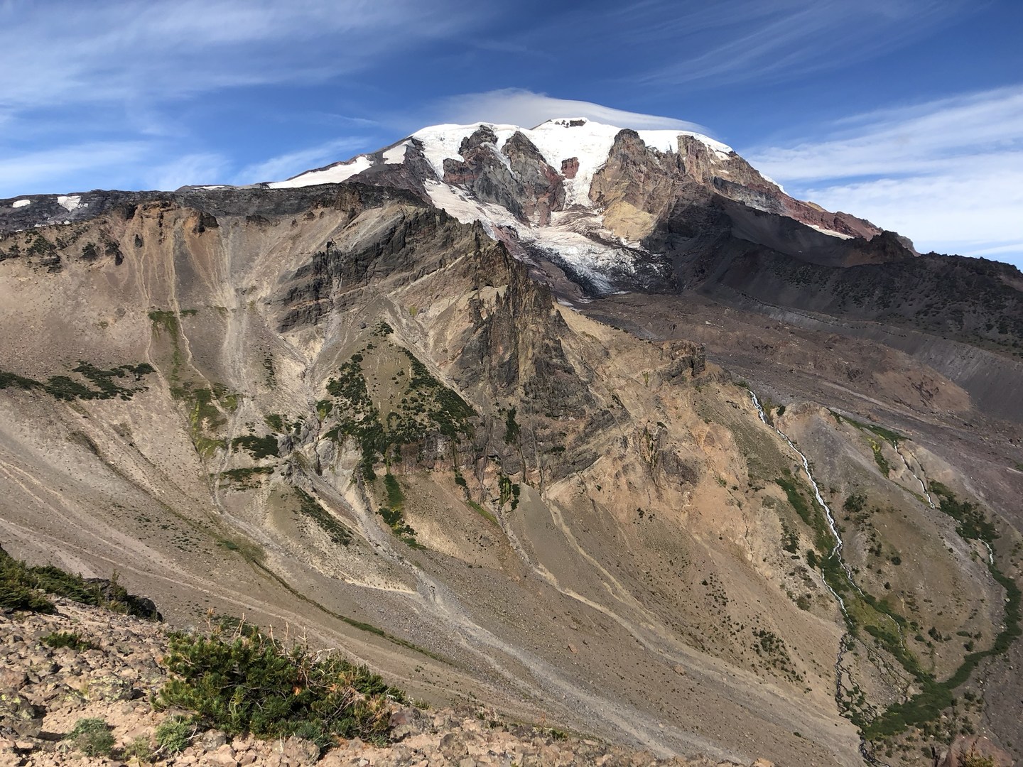 Mount Adams looming large from trail.