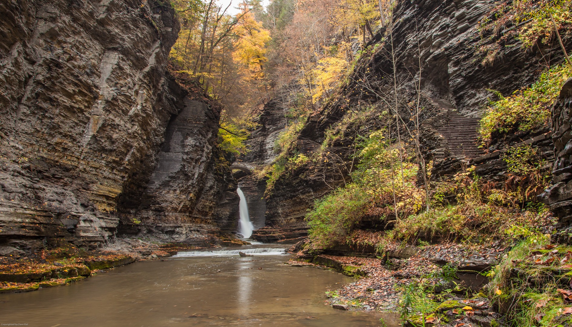 The view from the parking lot as you enter the gorge.