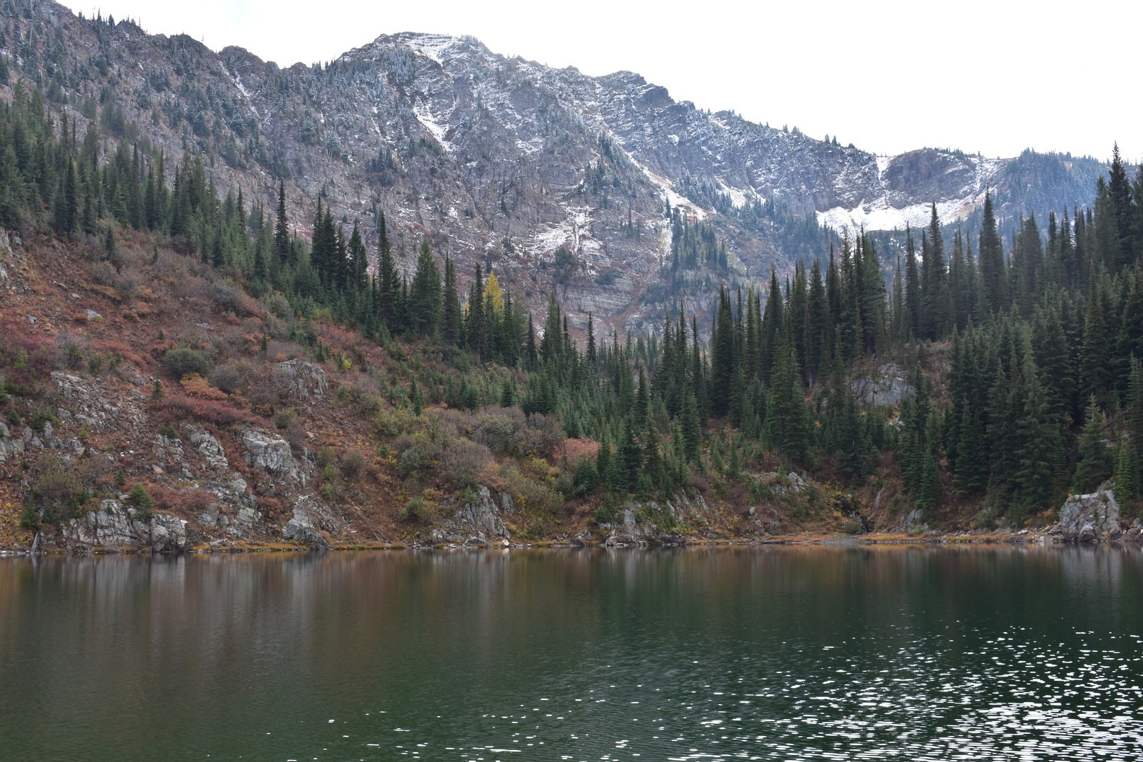 Closer view of Lone Lake.