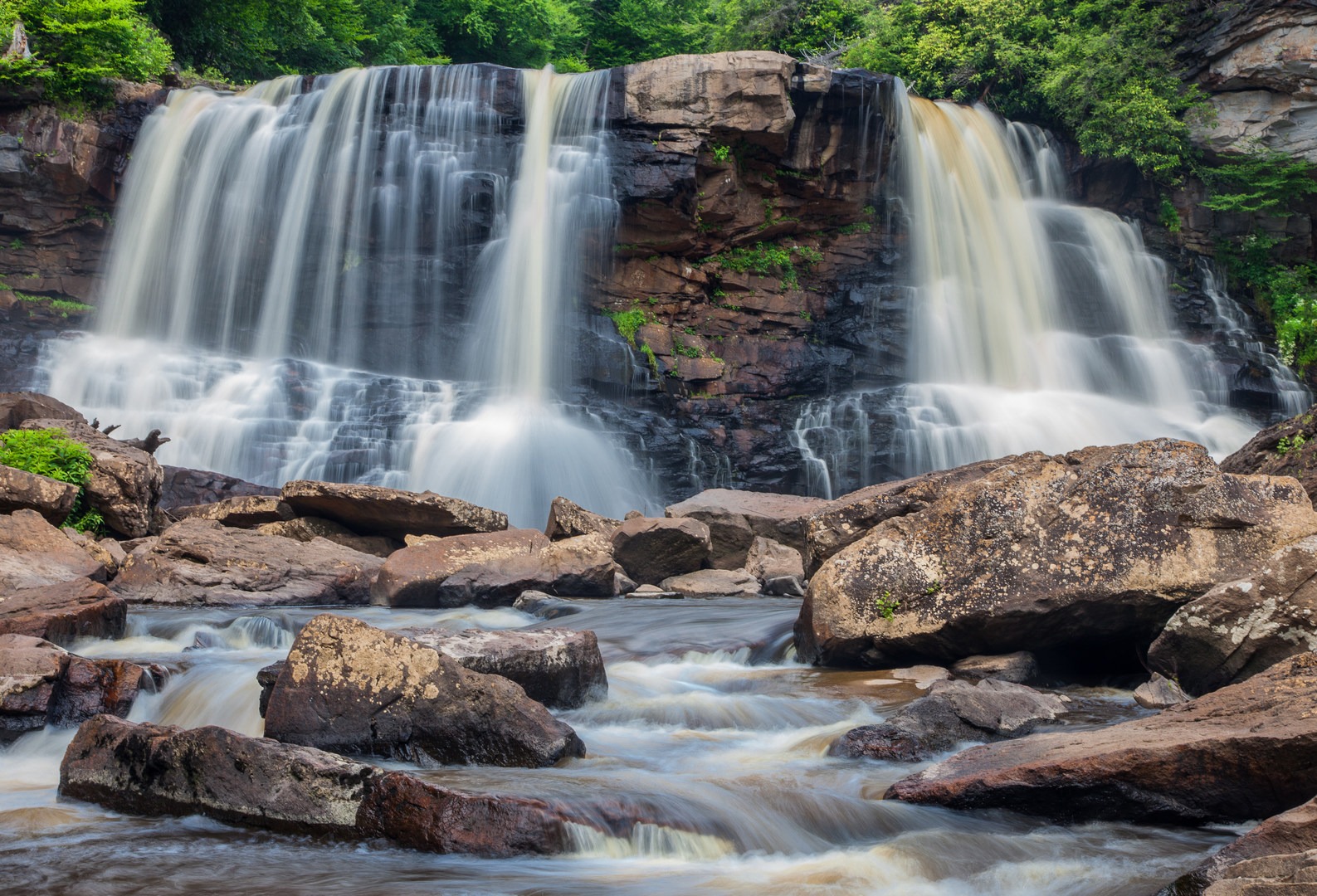 The 62-foot-high Blackwater Falls.
