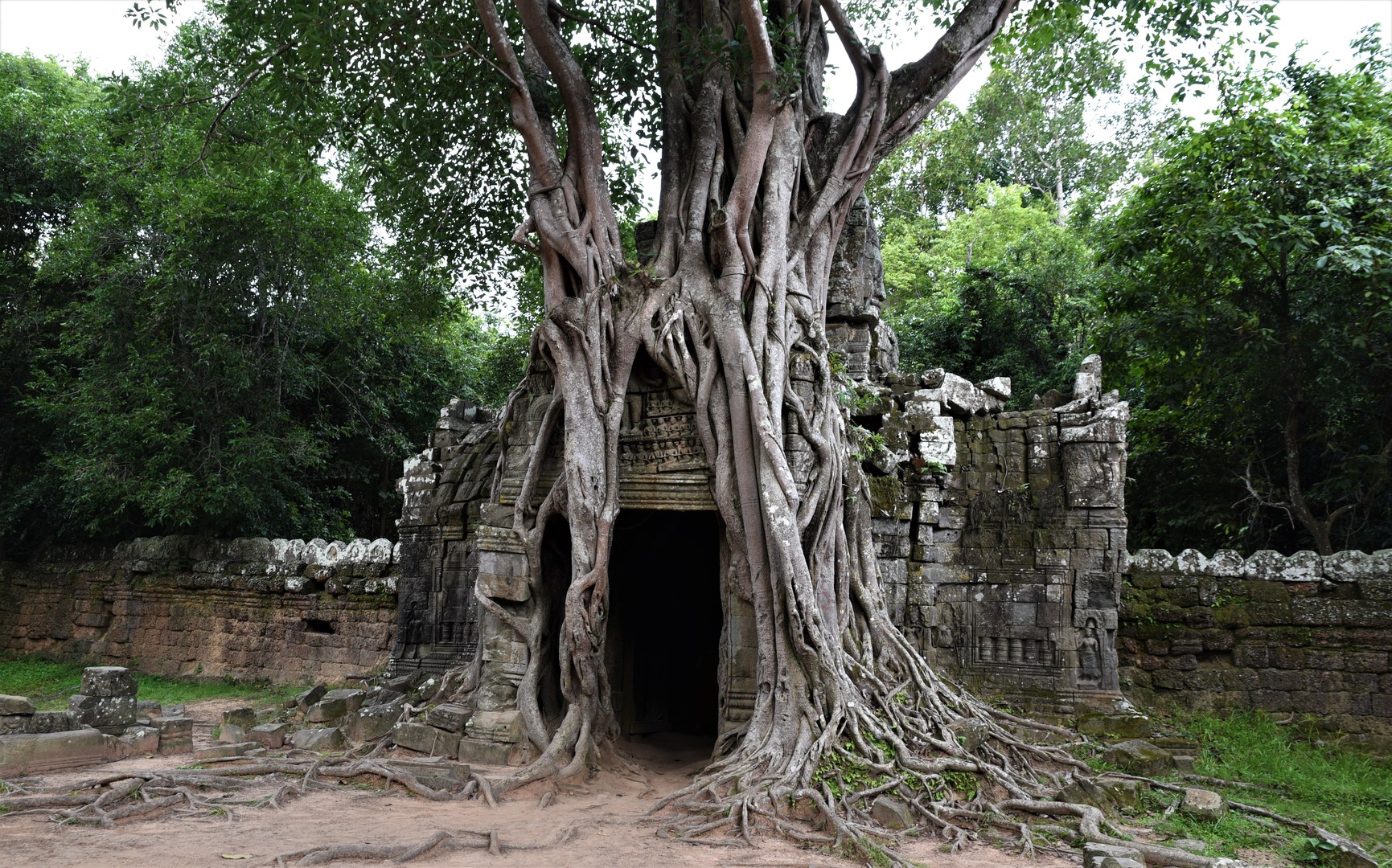 East side of the east gate.