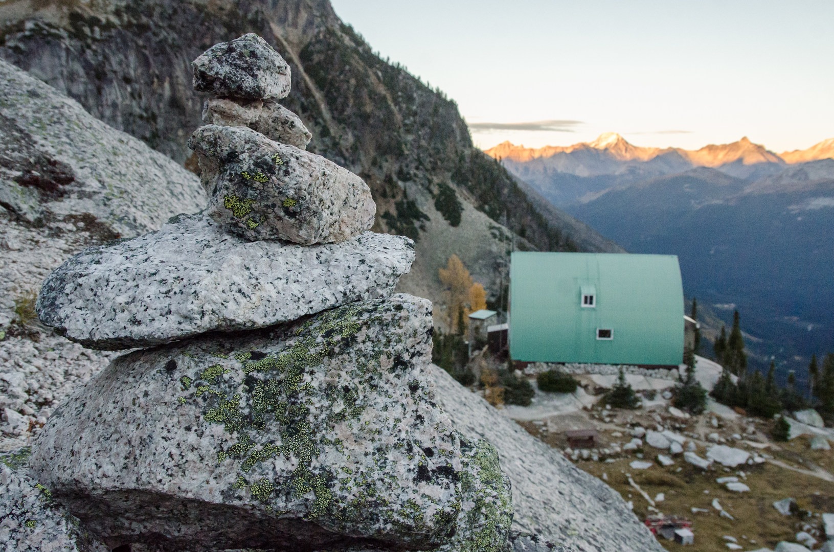 From atop the Big Boulder just outside the hut.