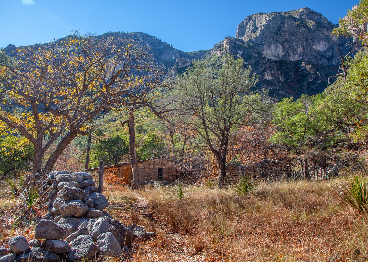 Approaching Hunter Line Cabin.