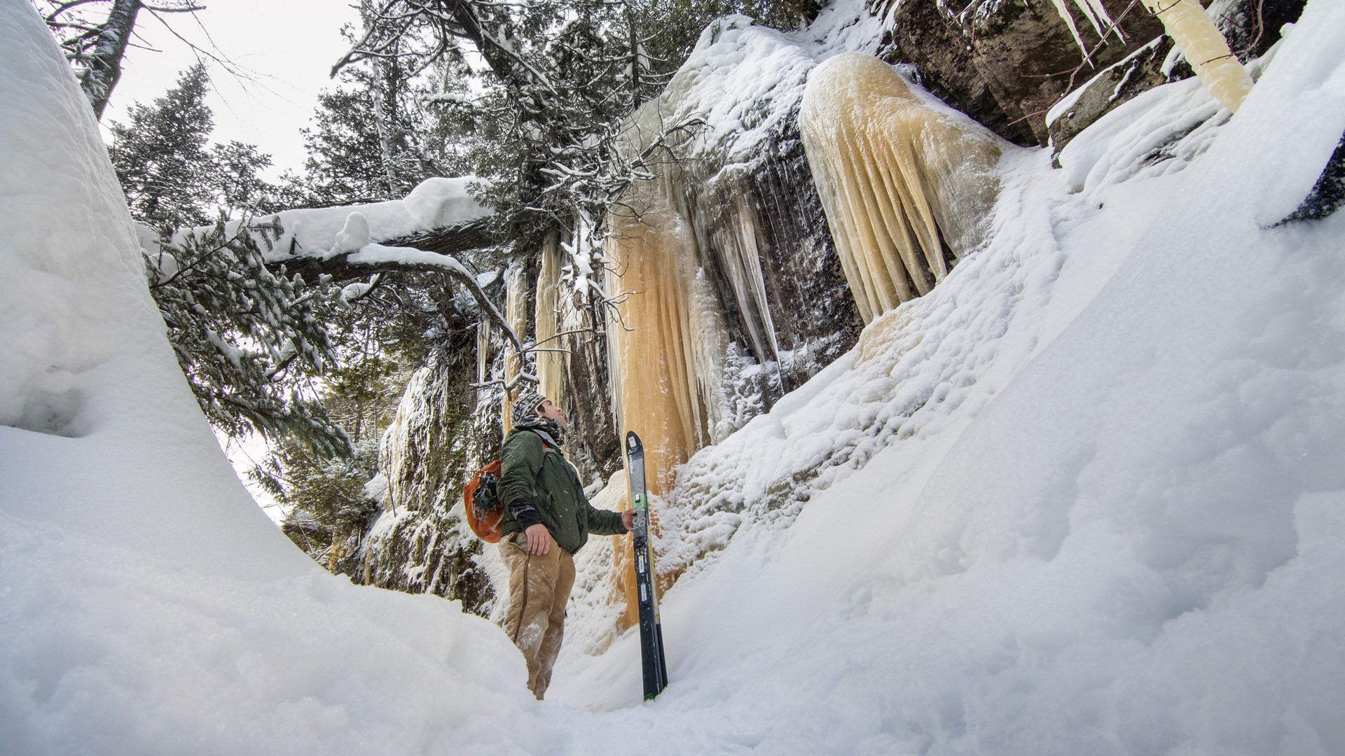 Icicles in Avalanche Pass.