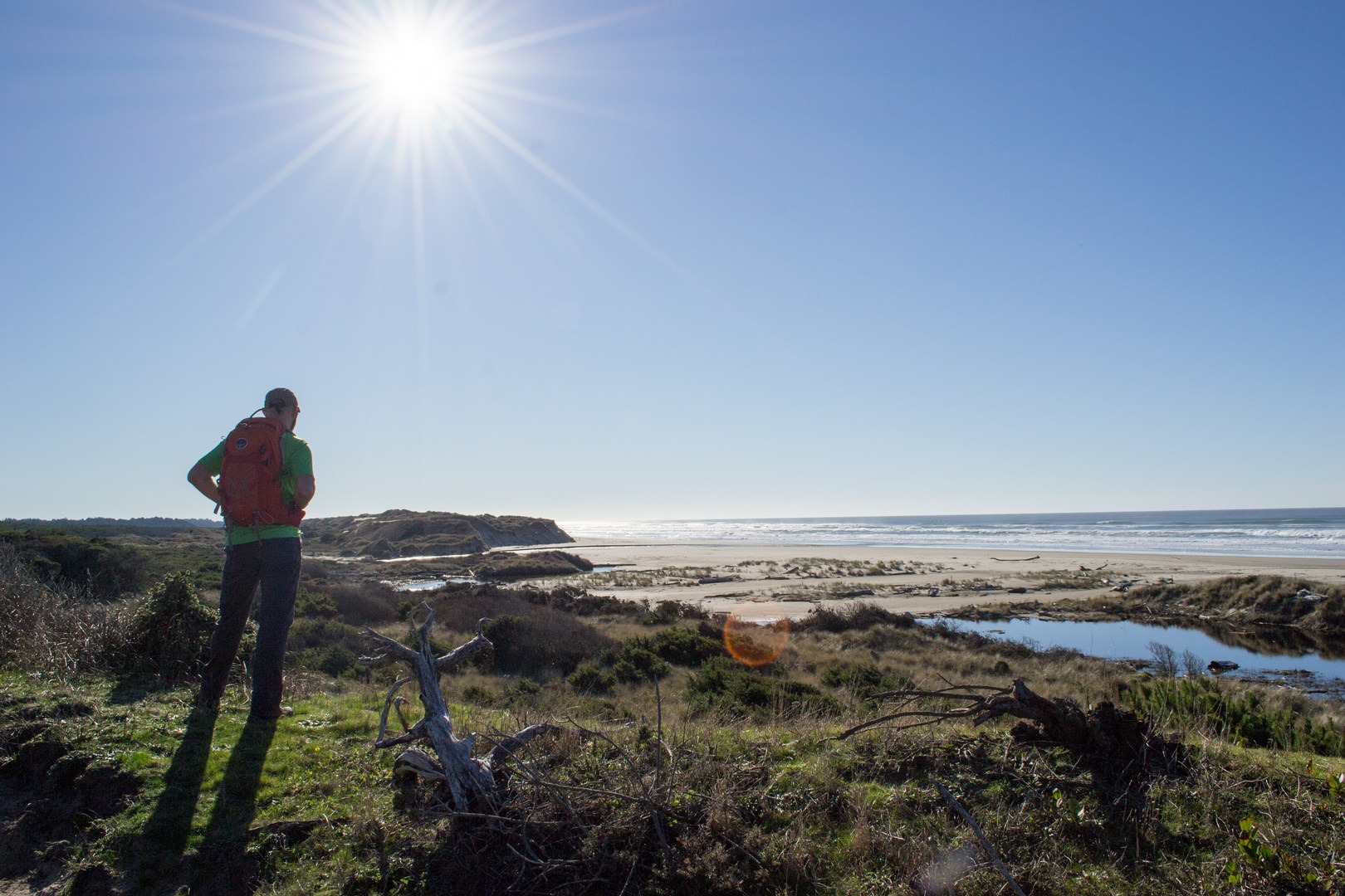 Views of the ocean from Lily Lake Trail.