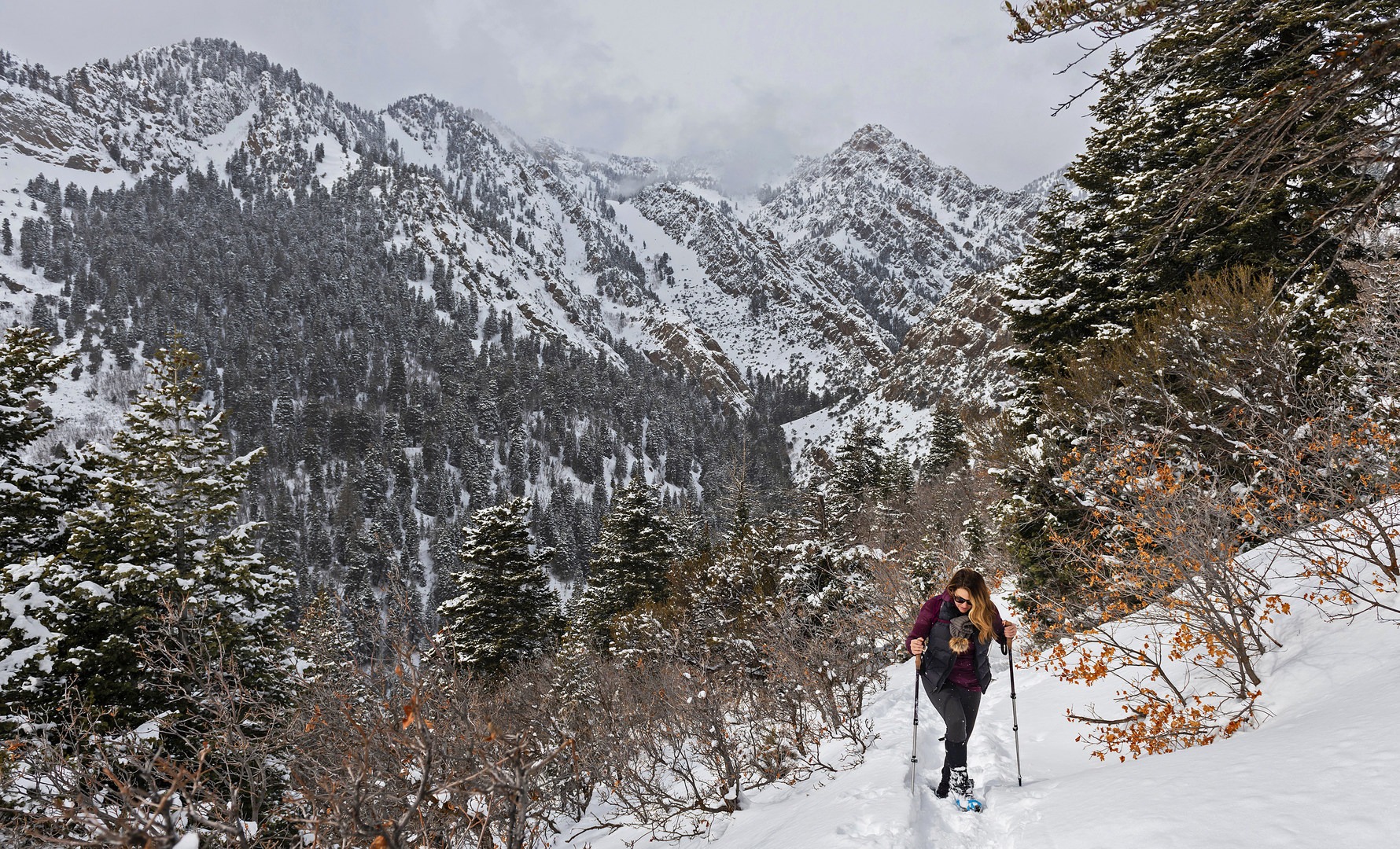 This is a grueling hike when the snow is deep.