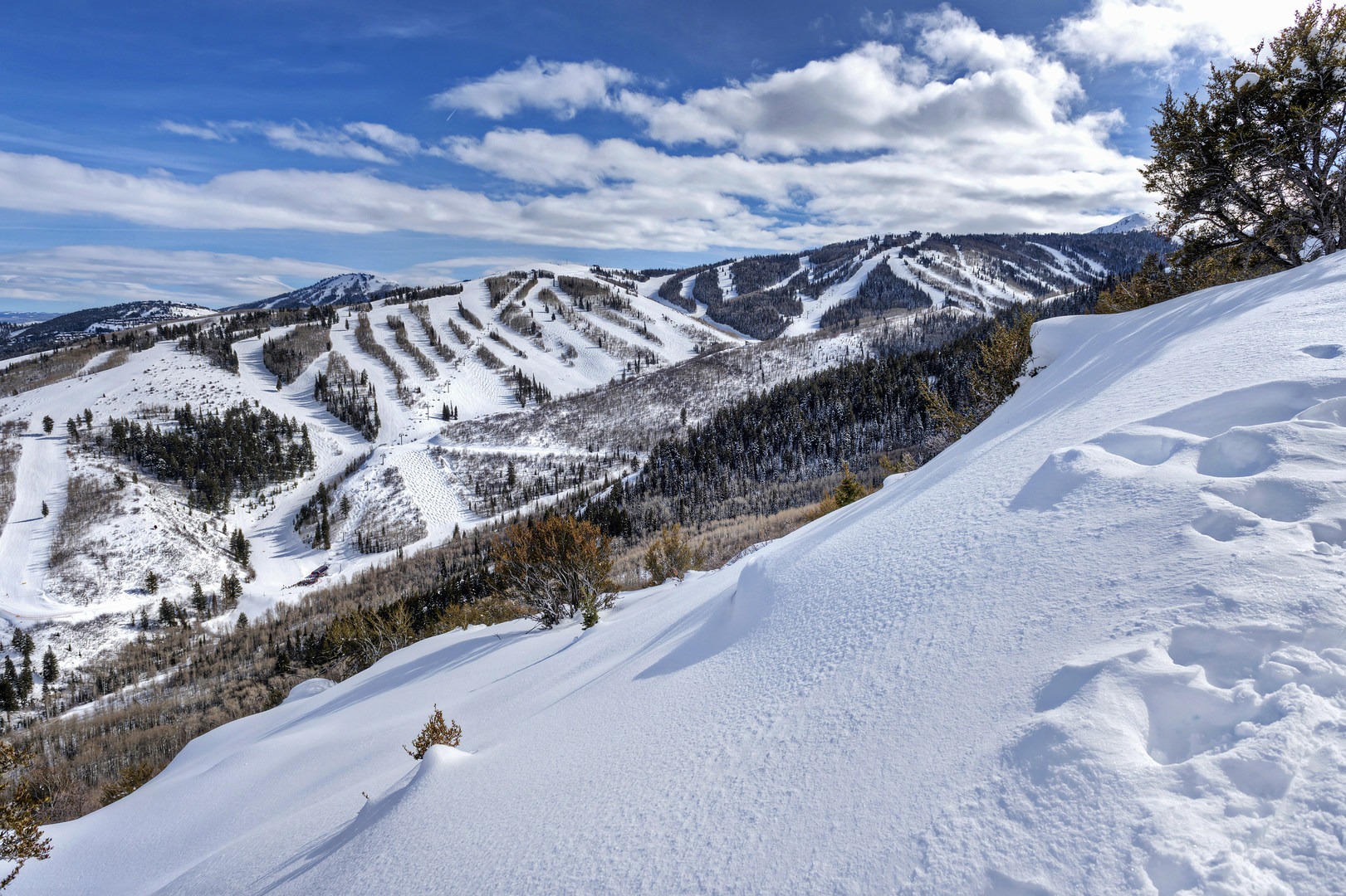 The views of Park City Mountain Resort and the King Con Lift.