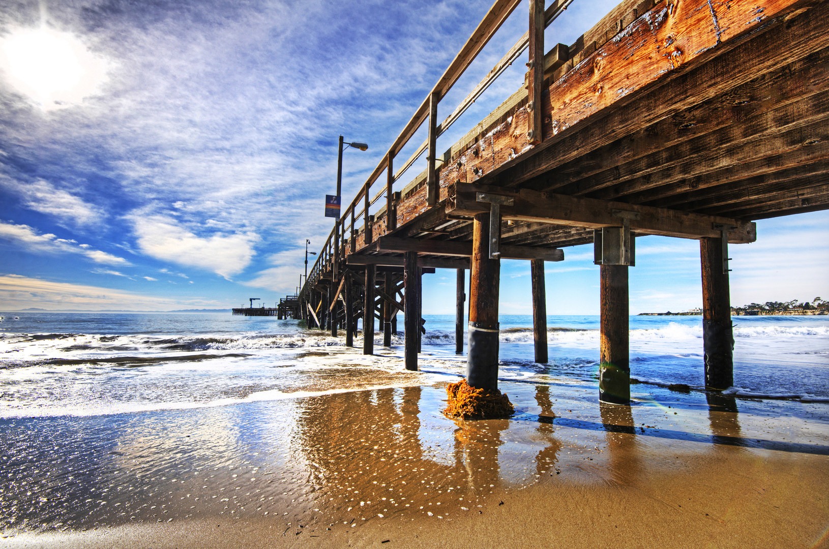 The Goleta Pier from below.