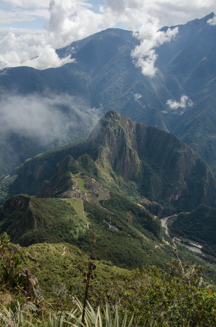 Looking down at the citadel.