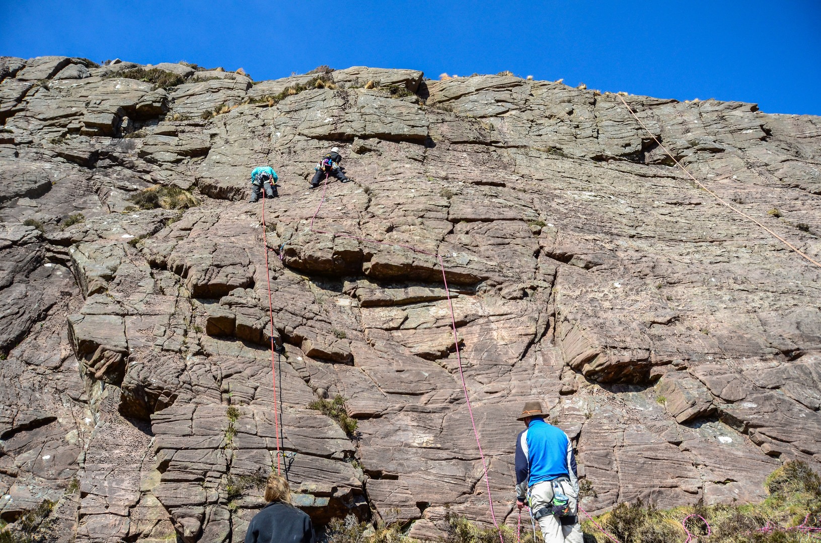 The rock, Torridon sandstone, is absolutely incredible.