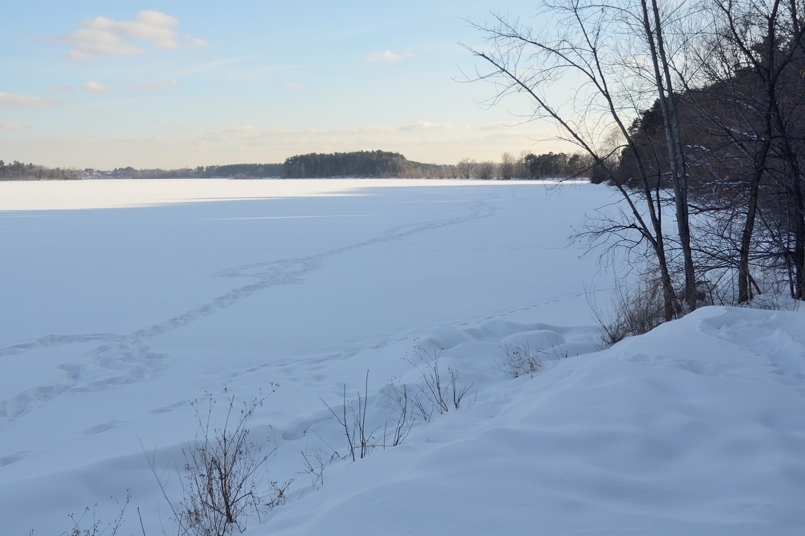 Vadnais Lake in winter.
