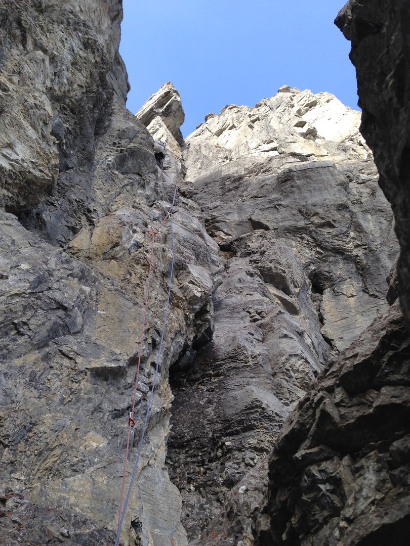 As you get higher up on Grillmair's Chimney, you move more and more into a cave.