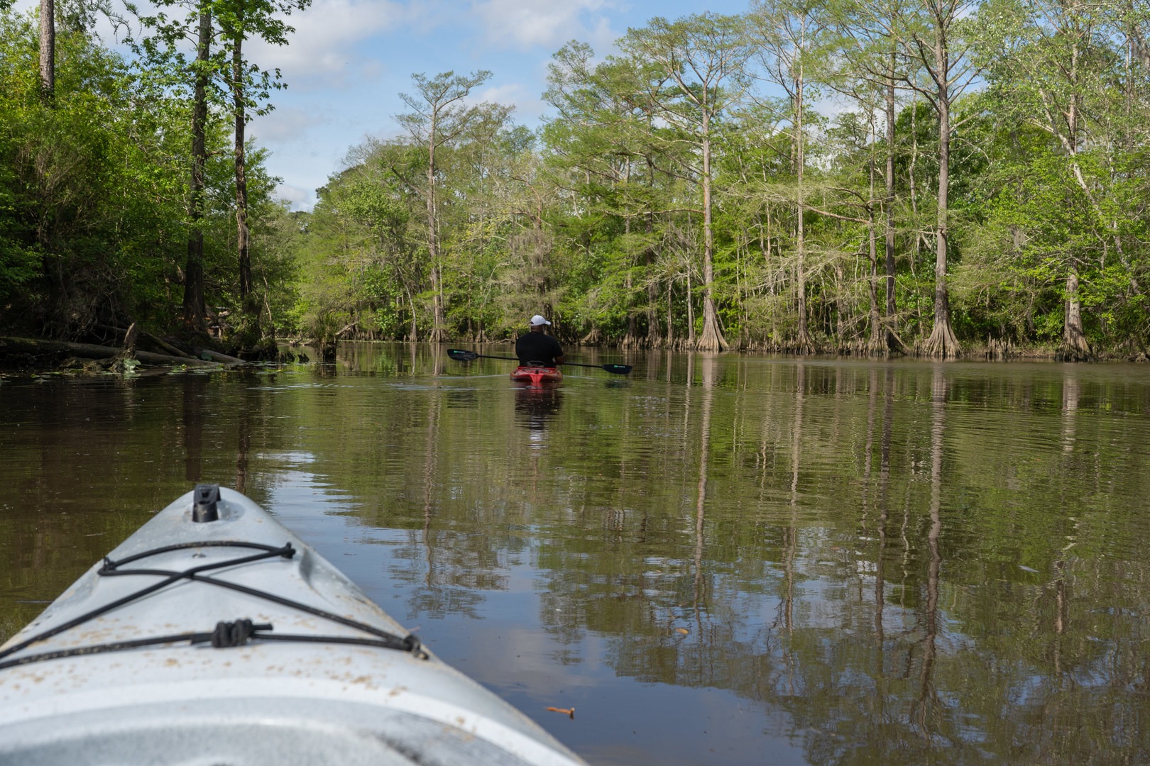 Our guide getting some headway.