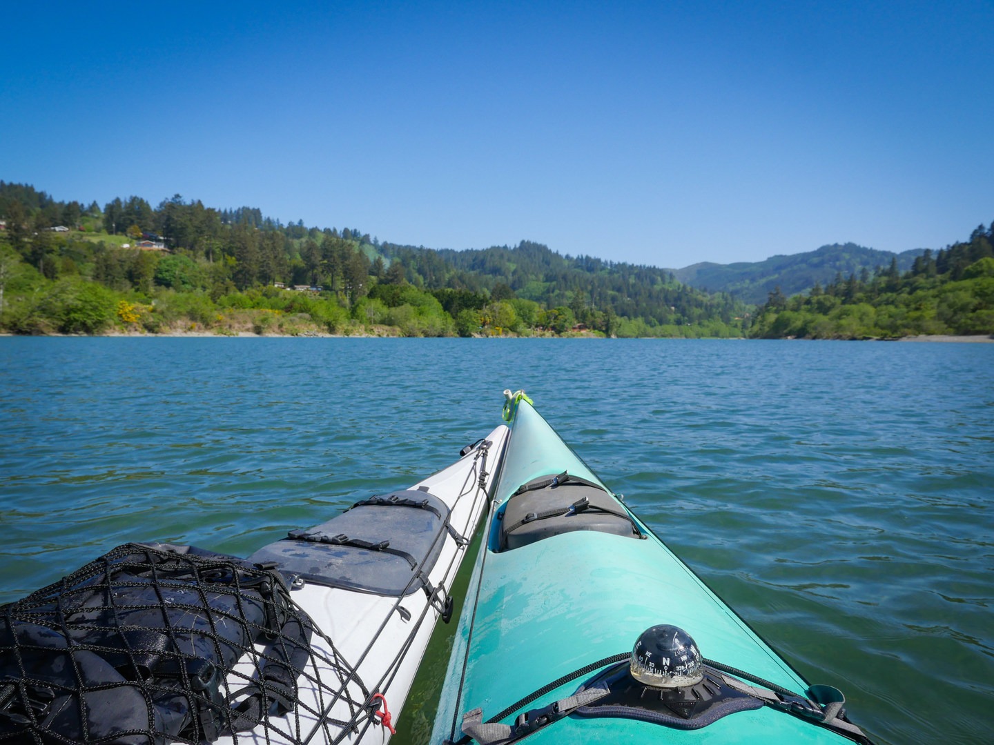 Kayaks on the Chetco River Estuary.