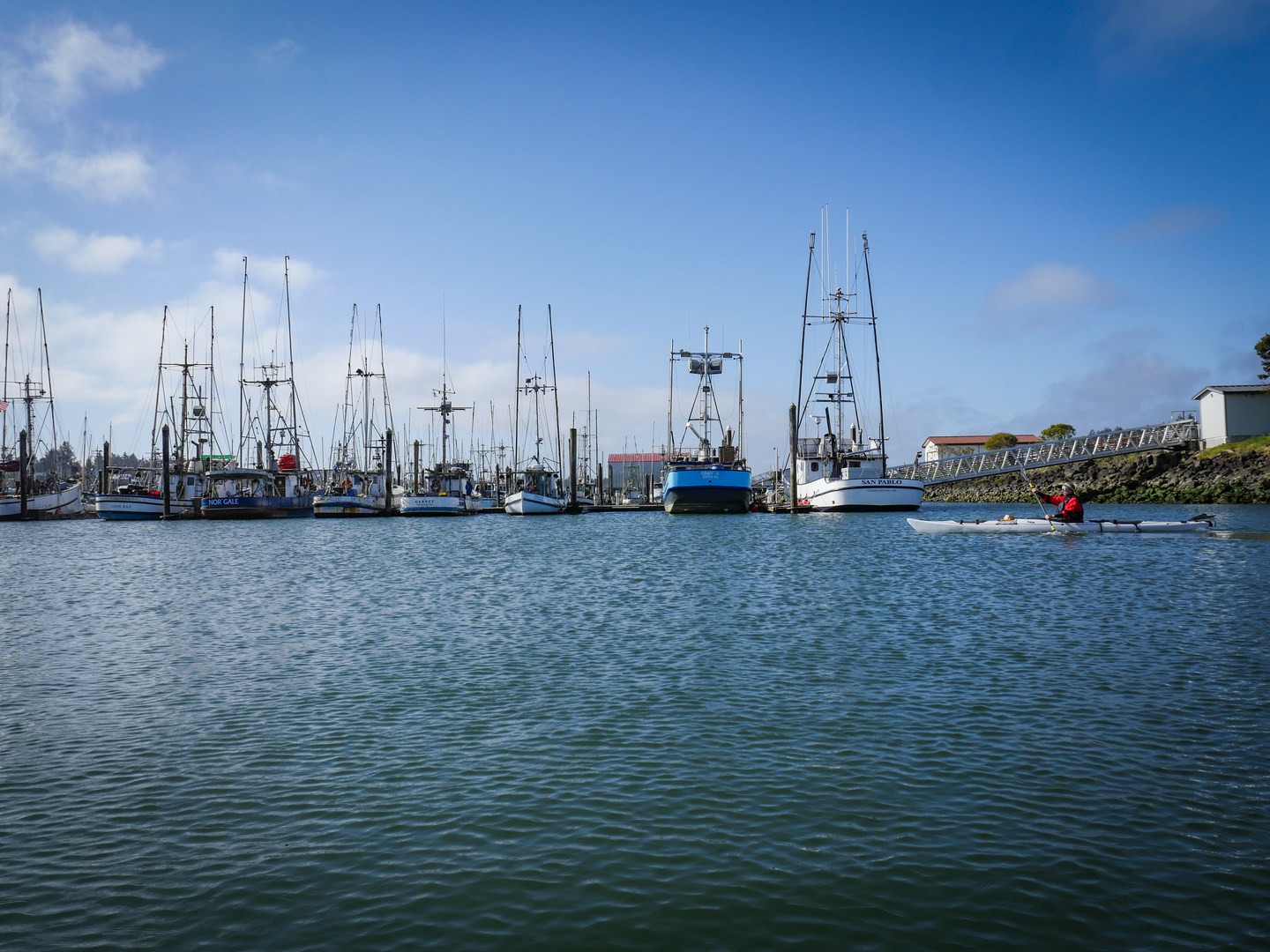 Charleston Marina Complex at the mouth of the Coos River.