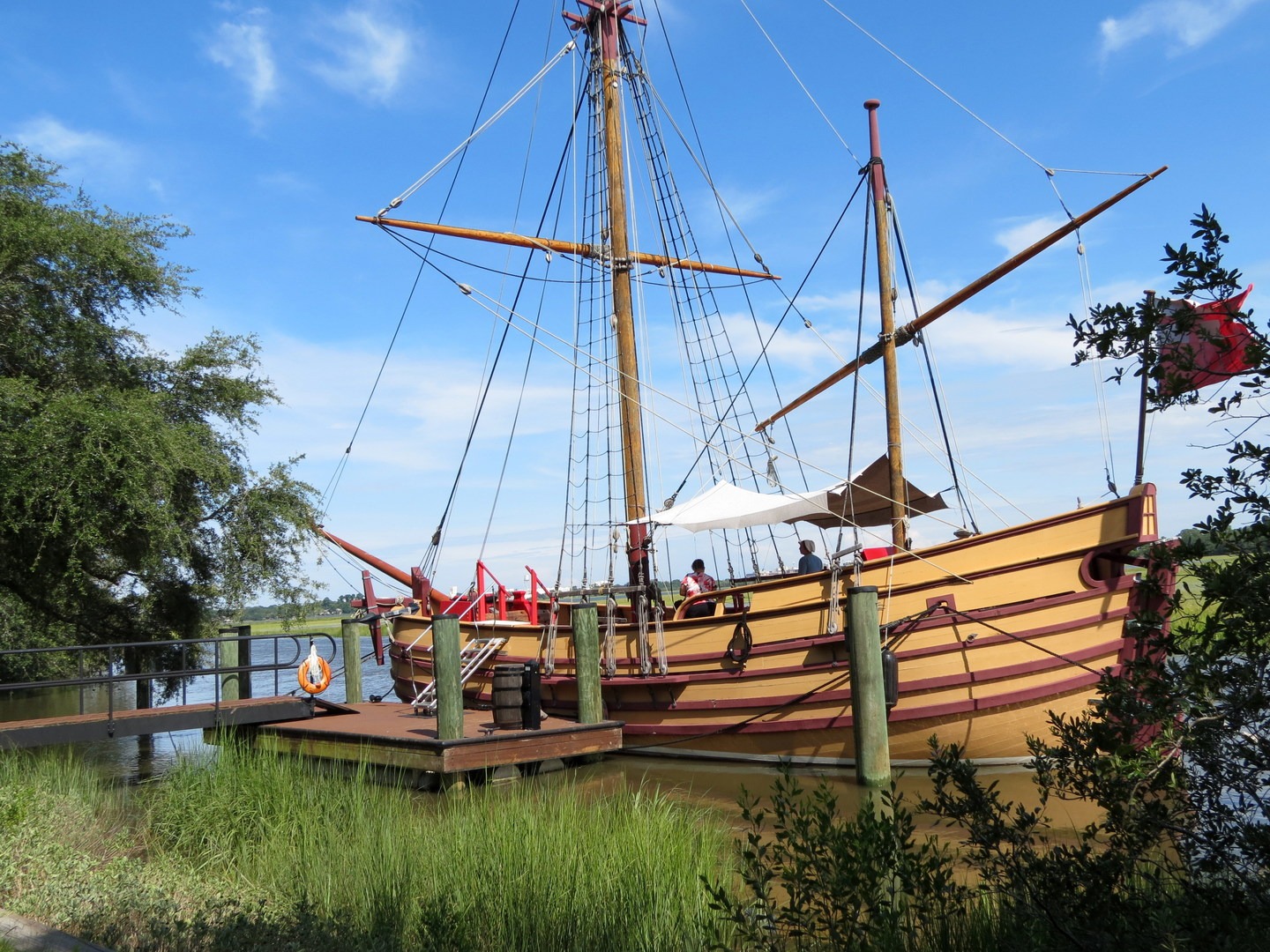 The Adventure, the seventeenth-century replica cargo vessel.