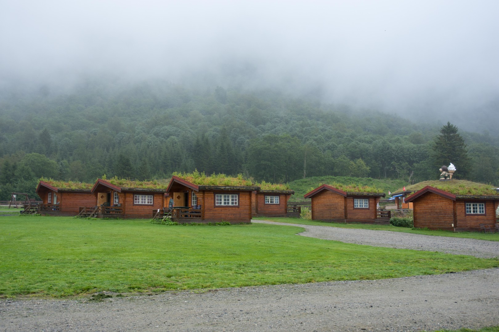 Cabins available for rent at Trollstigen Camping.