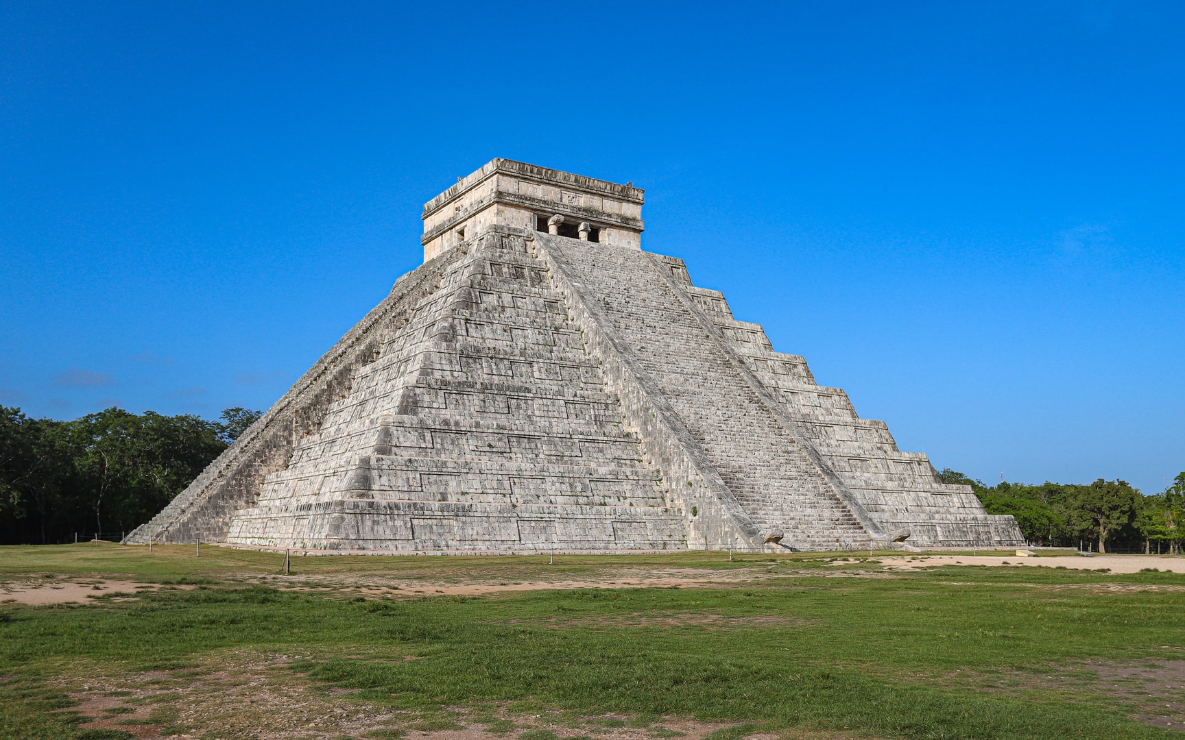 El Castillo, The Temple of Kukulcan, is the most dominant structure within the archaeological area, standing 30m in height.